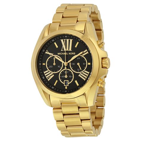 gold michael kors watch for women|black and gold female watch.